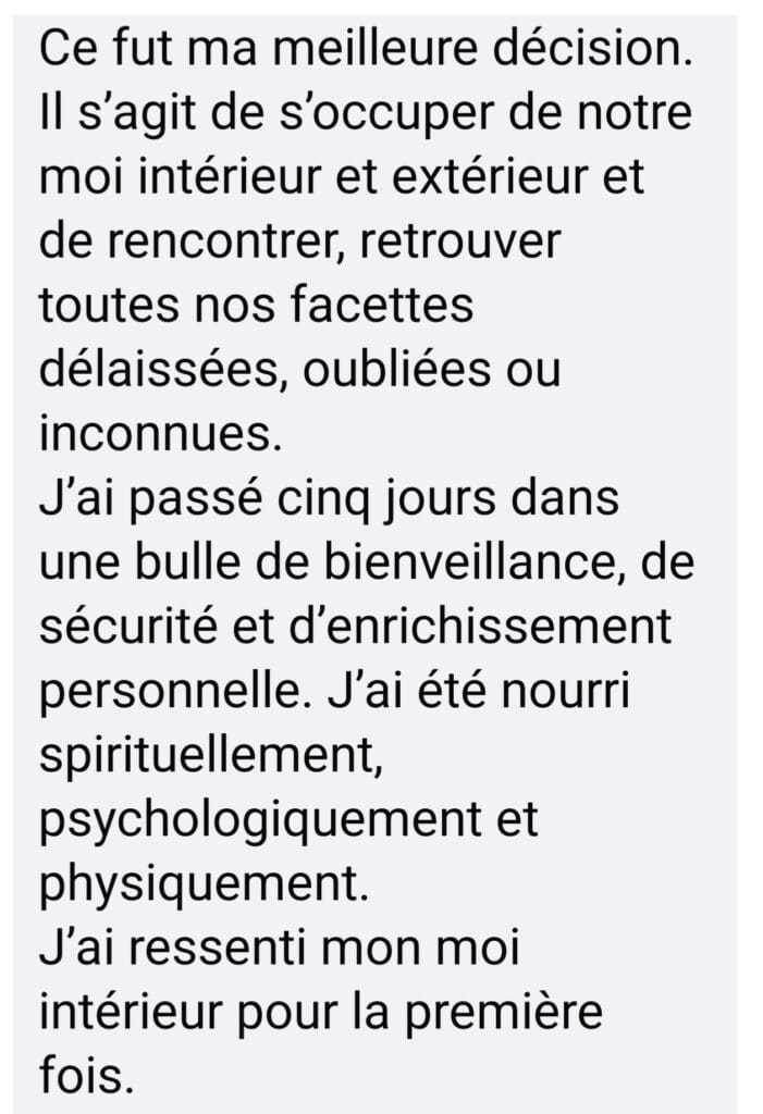 témoignage Carine bootcamp 2024 partie 2